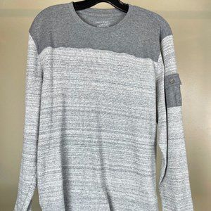 Calvin Klein Mens Long Sleeve Grey Two-Tone